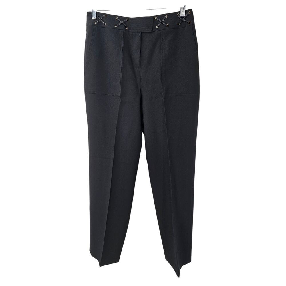 LARRY LEVINE Black Pants Womens Size 10 Sport Stretch